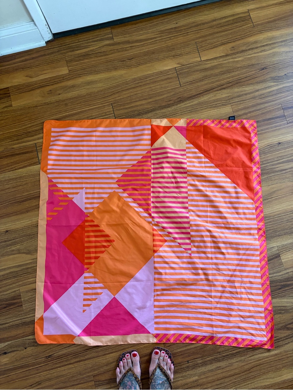 Orange and pink scarf